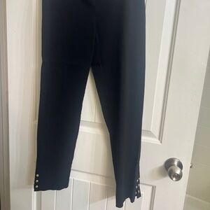 Counterparts Black Pants with Gold Accents